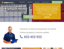 Tablet Screenshot of igniwool.com